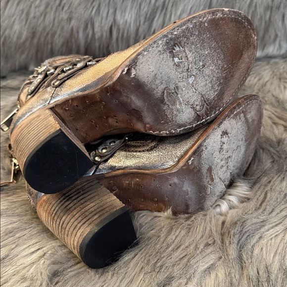 freebird Beckett Black & Brown Leather Ankle Boots Size 8 - Picture 11 of 12